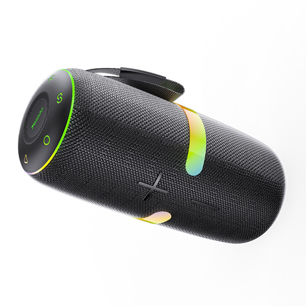 Безжичен високоговорител с въже, RGB светлини, TF, AUX, Type-C, 4500mAh, 30W - Yesido (YSW22) - Черен