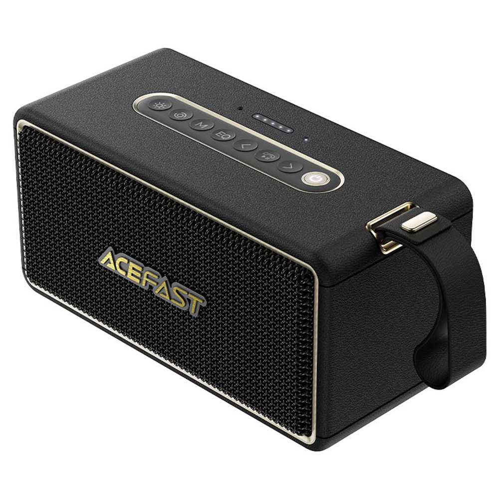 Безжичен високоговорител, Bluetooth 5.4, TF, AUX, IPX6, 5000mAh - Acefast (K3 Max) - Черен