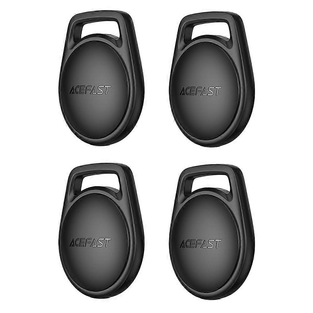 Бутон за съвет за тракер, Bluetooth, Find My Compatible (Комплект 4) - Acefast (S2) - Черен