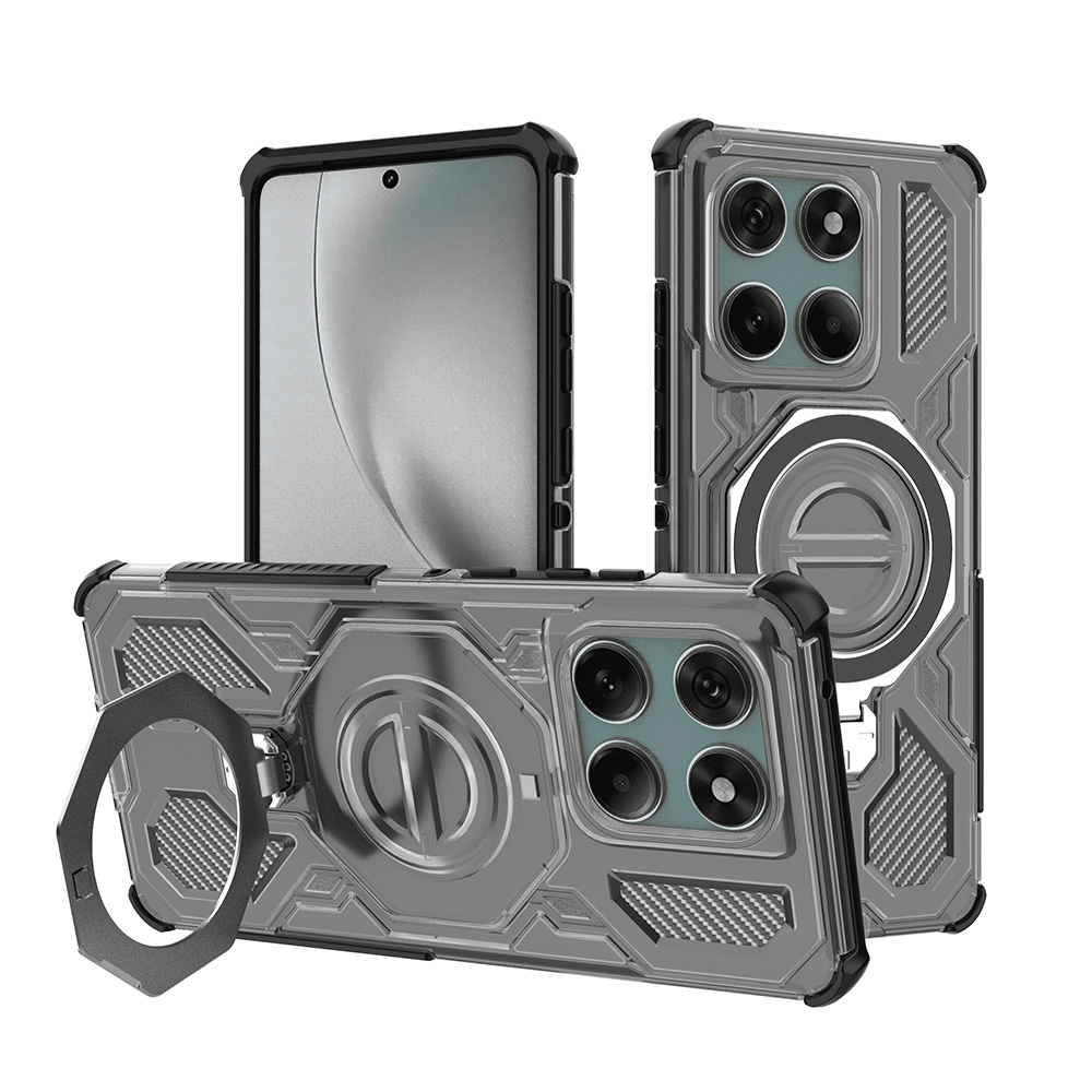 Калъф за Motorola Edge 60 / Edge 60 Fusion - Techsuit Carbon Shield PRO - Smoke Черен