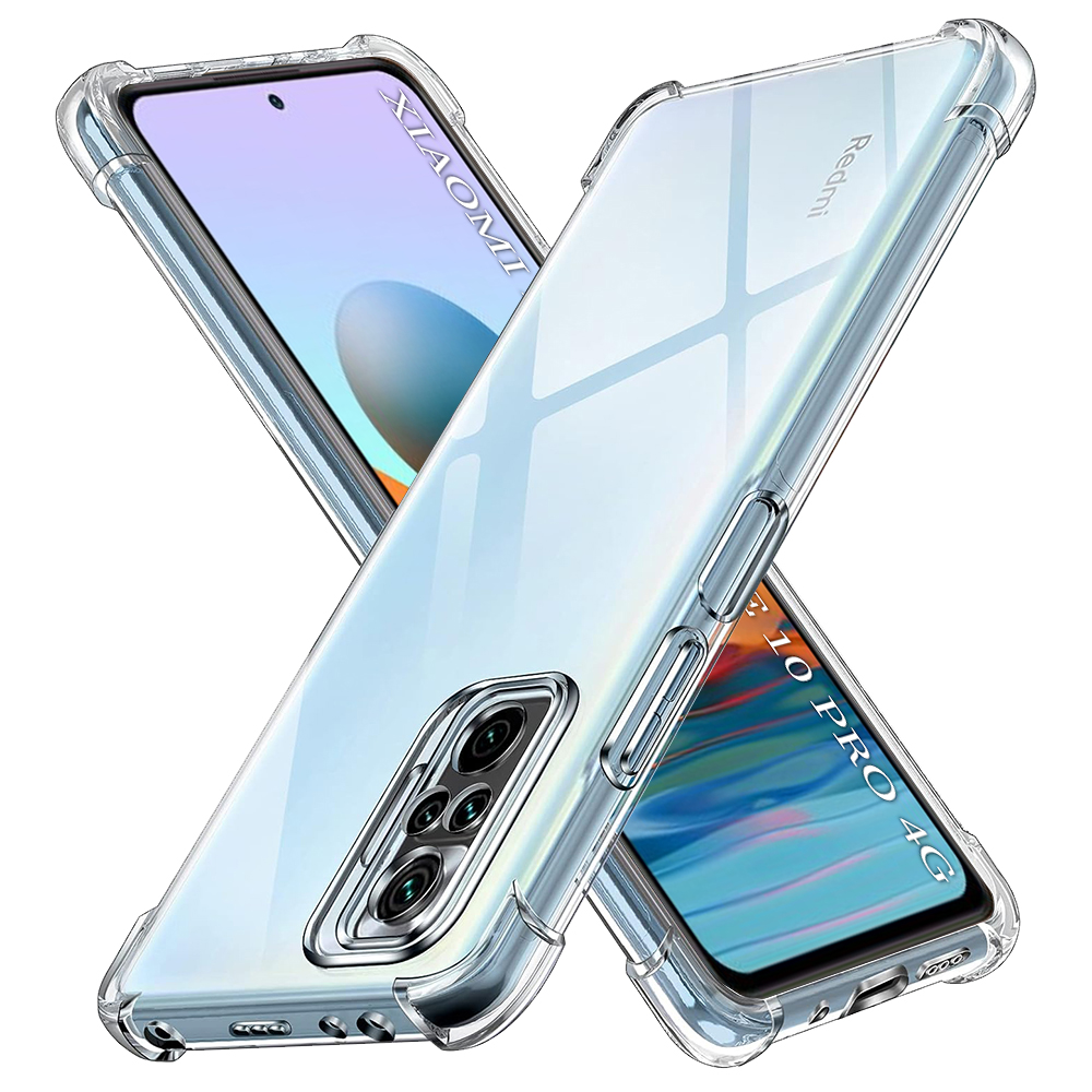 Калъф за Xiaomi Redmi Note 10 Pro / Note 10 Pro Max - Techsuit Shockproof Прозрачен Silicone - Прозрачен
