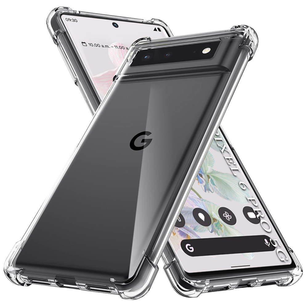 Husă Techsuit Shockproof Clear Silicone Google Pixel 6 Pro Transparenta | fumuriu