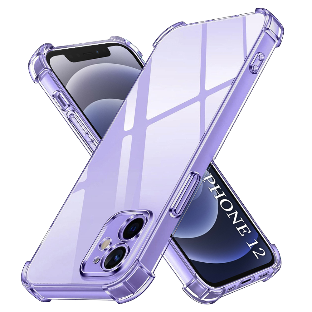 Калъф за iPhone 12 - Techsuit Shockproof Прозрачен Silicone - Прозрачен