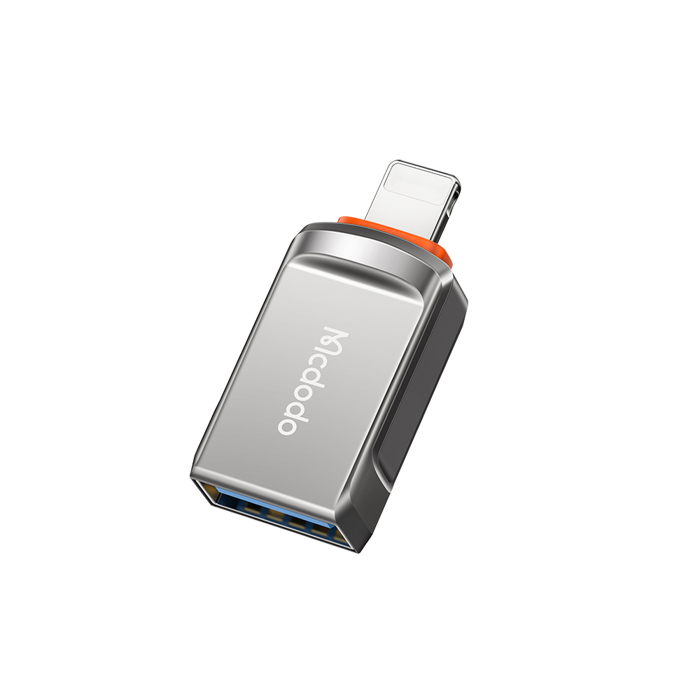USB3.0 към iPhone адаптер с OTG функция, 3A - Mcdodo (OT-8600) - тъмно сив