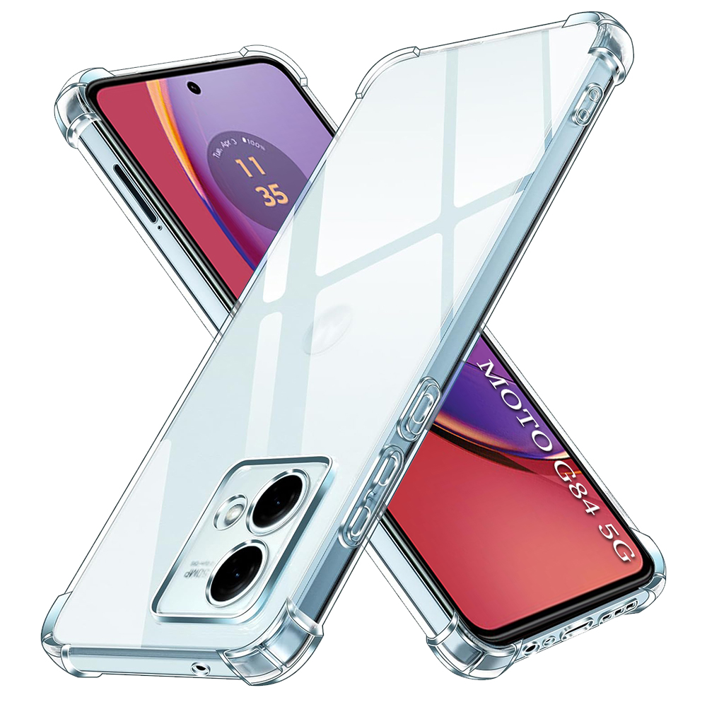 Калъф за Motorola Moto G84 - Techsuit Shockproof Прозрачен Silicone - Прозрачен