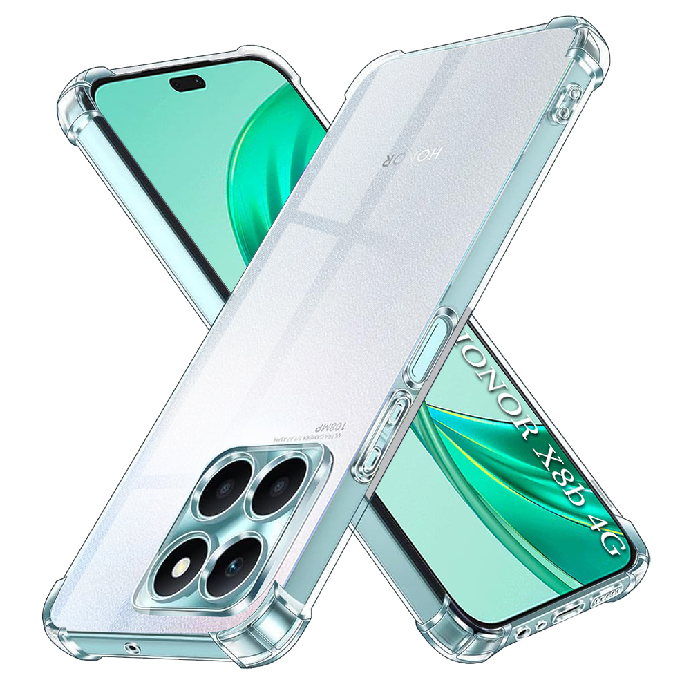 Калъф за Honor X8b - Techsuit Shockproof Прозрачен Silicone - Прозрачен