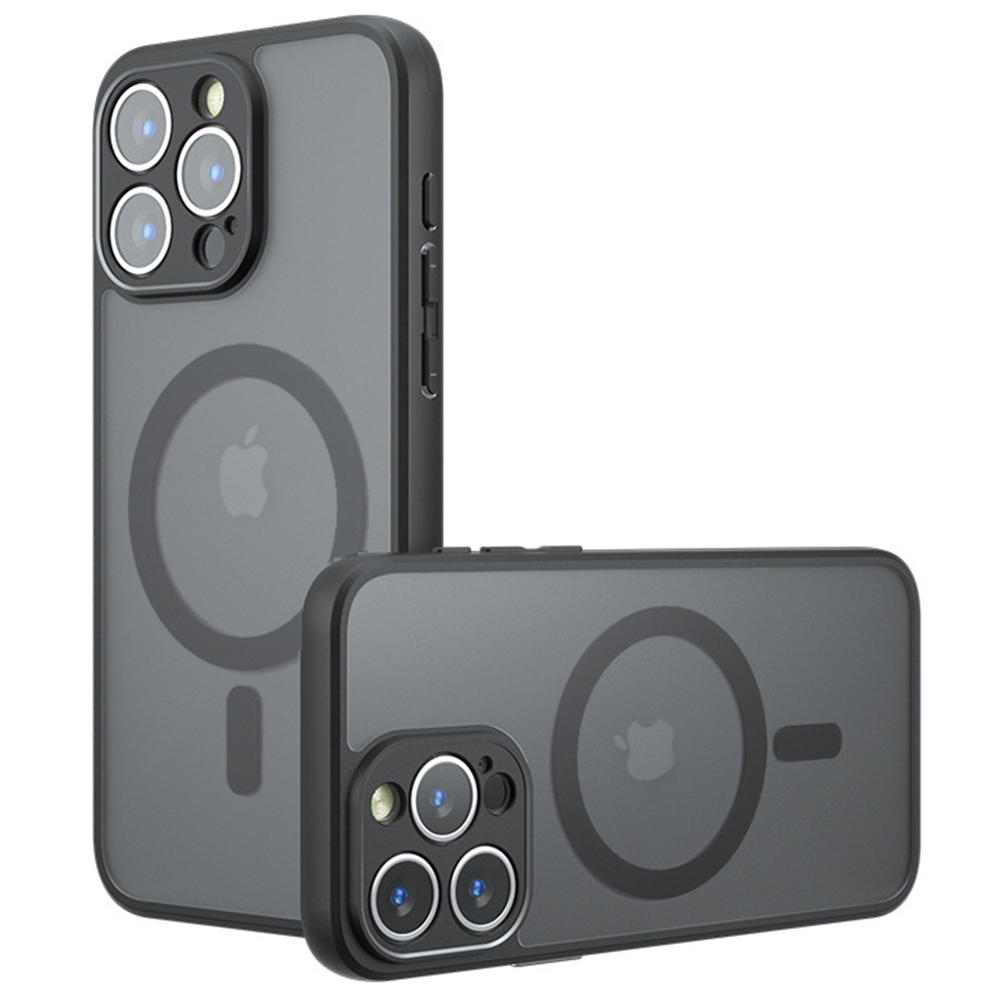 Калъф за iPhone 14 Pro - Techsuit PureFrost MagSafe - Frosted Черен