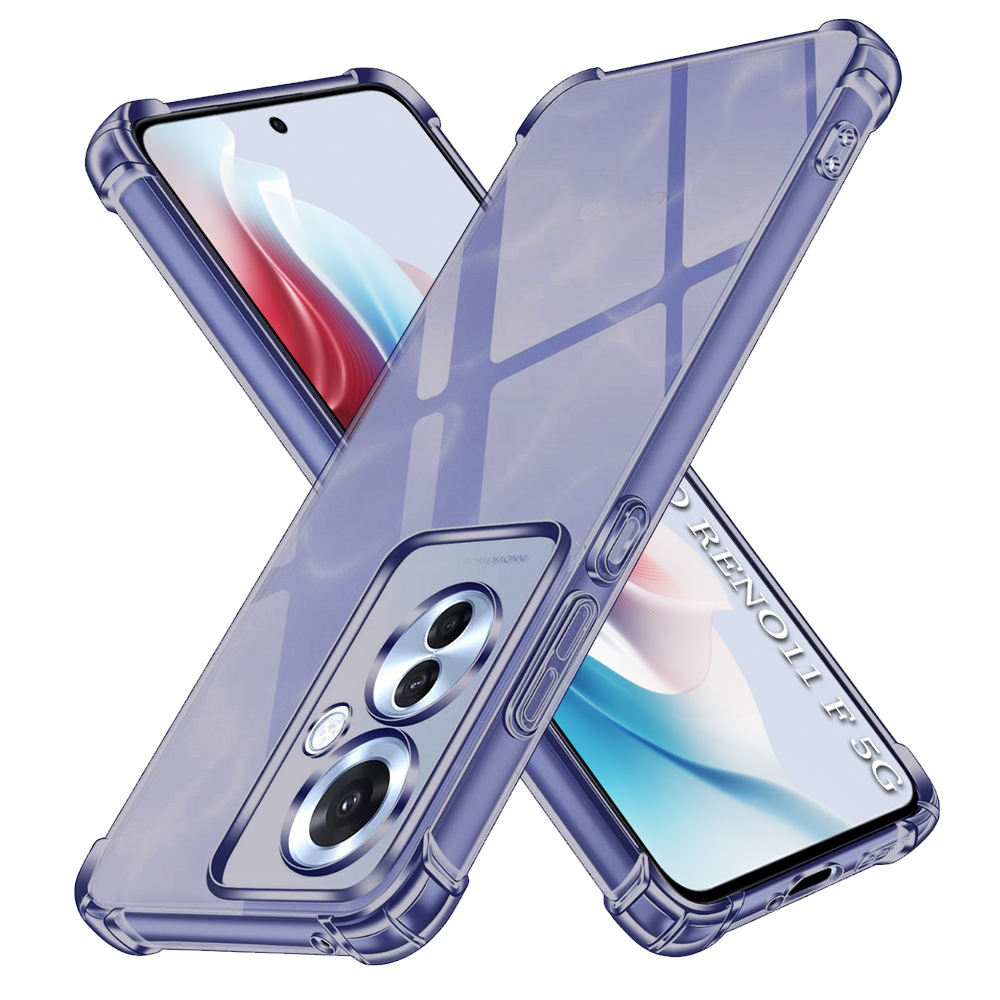 Калъф за Oppo Reno11 F - Techsuit Shockproof Прозрачен Silicone - Smoke Черен