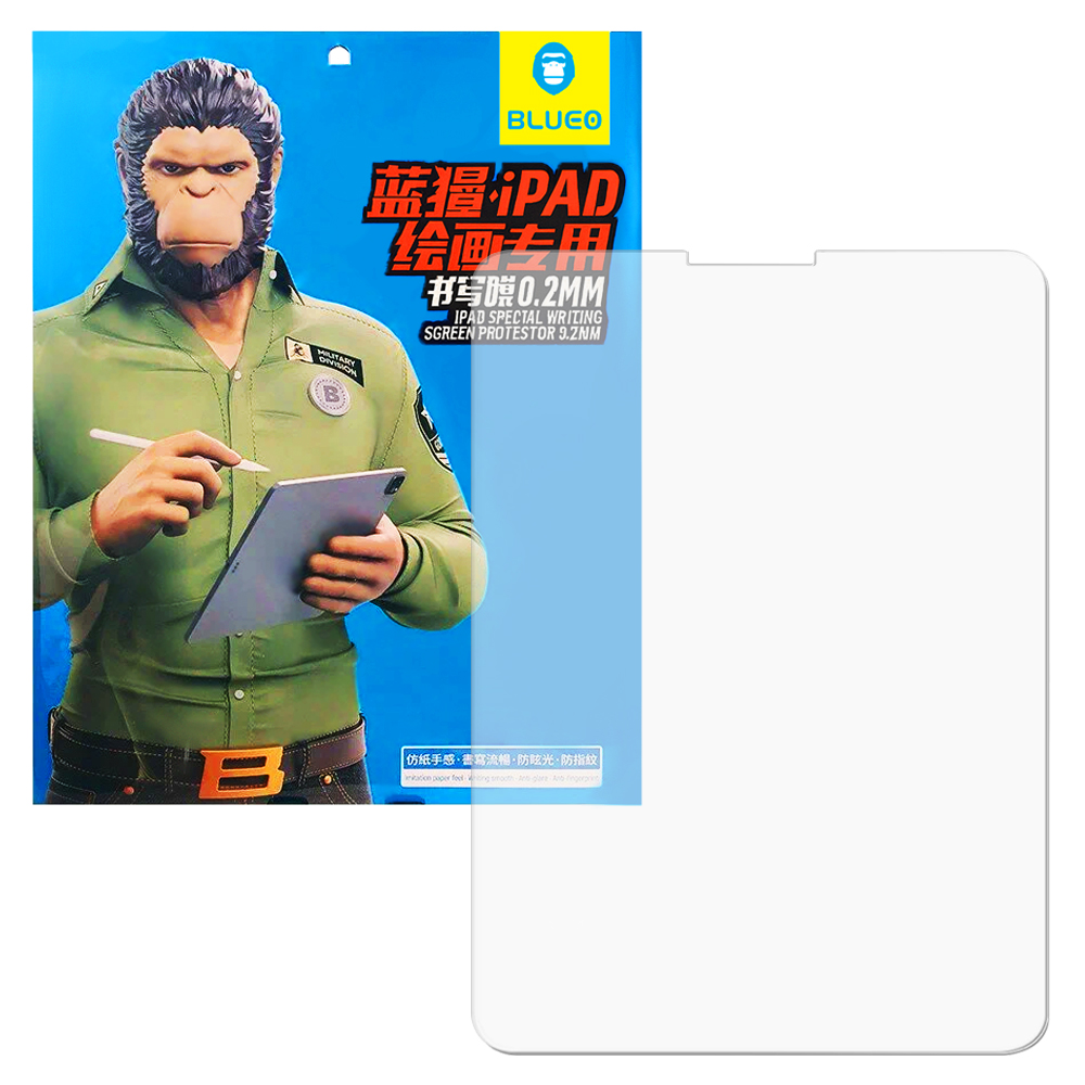 Капак за iPad Air 4 / 5 (2020/2022) / Pro 11 (2018 / 2020 / 2021 / 2022) - Blueo Special Writing Screen Protector - Matte Прозрачен