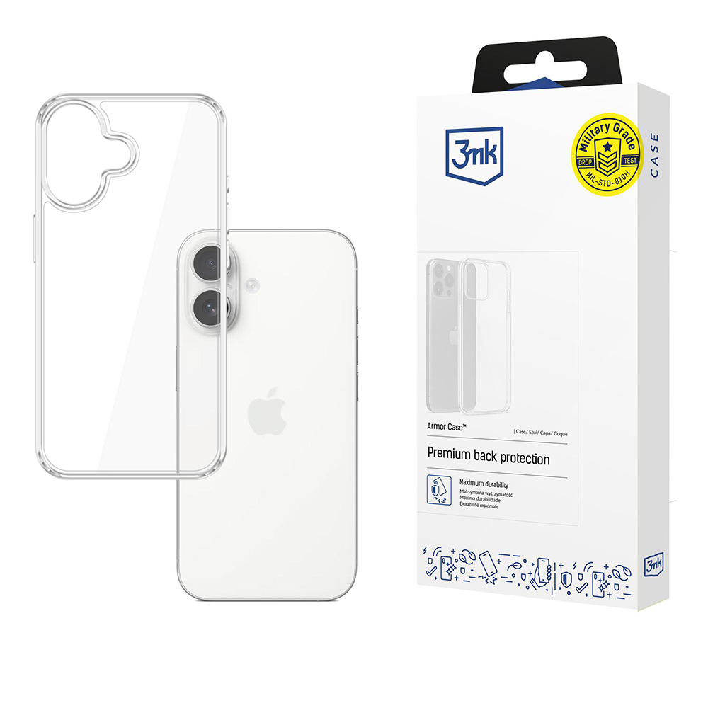 Калъф за iPhone 17 - 3mk Armor Case - Прозрачен