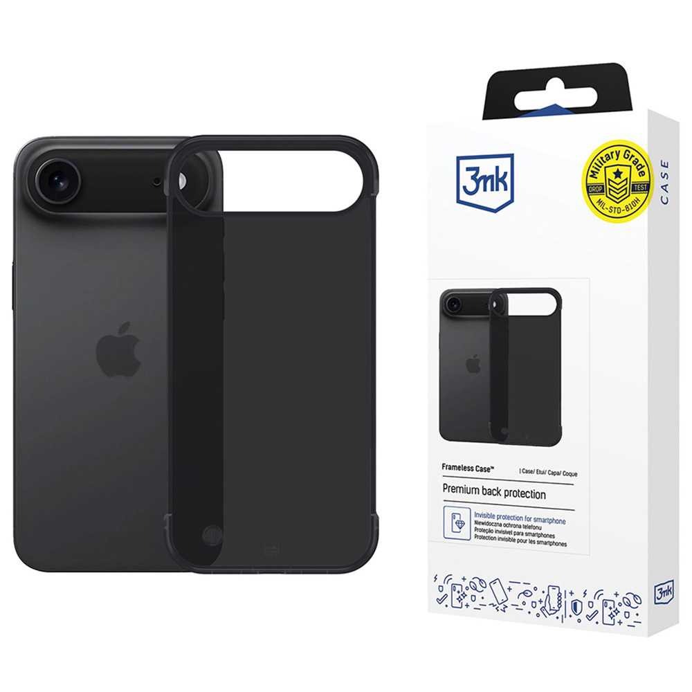 Калъф за iPhone 17 Air - 3mk Just20g Matt Case - Черен