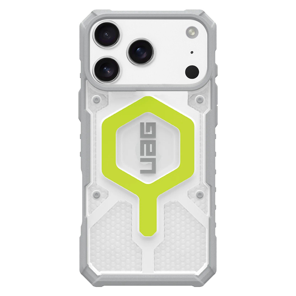 Husă UAG Pathfinder Clear MagSafe iPhone 17 Pro Galben | cenusiu