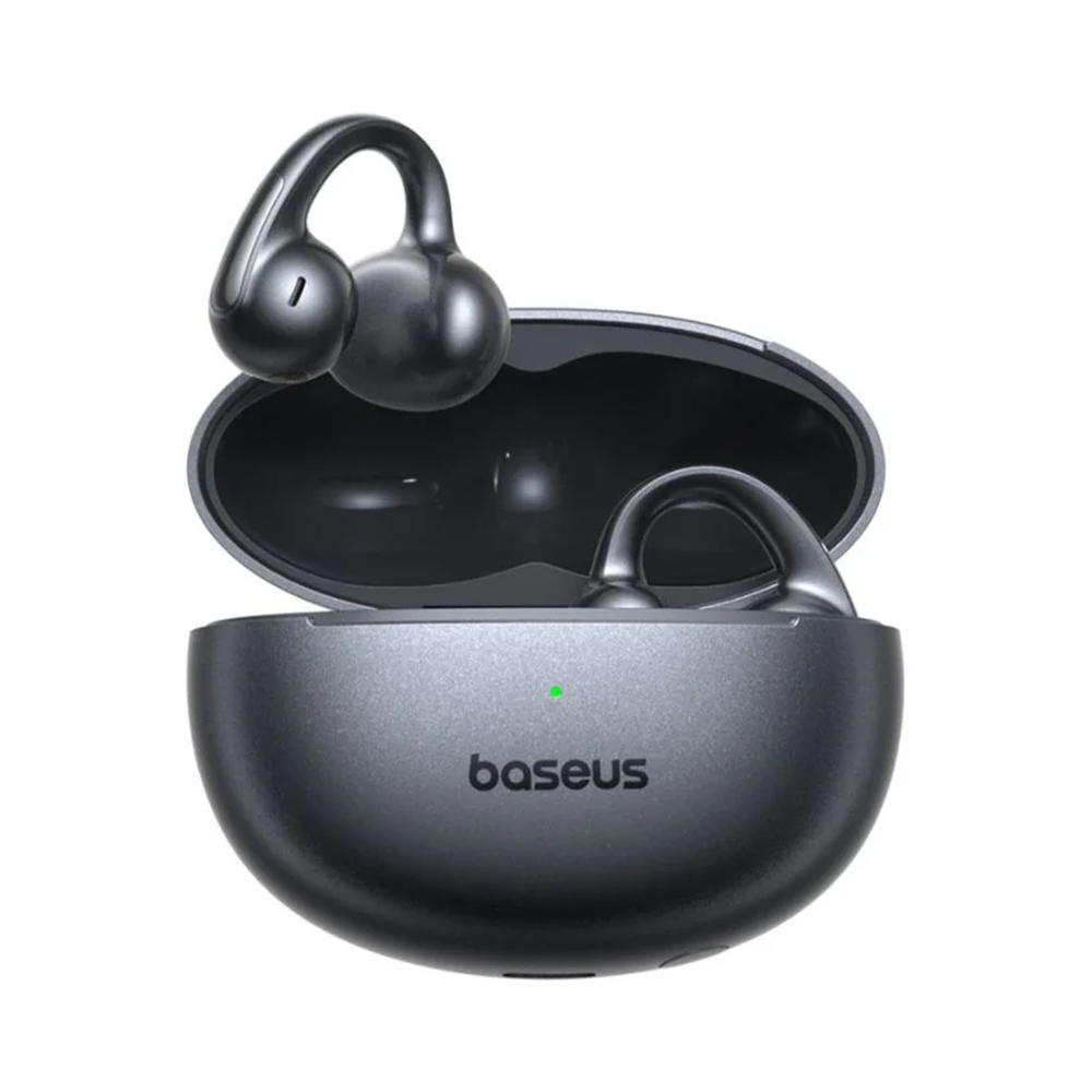 Безжични слушалки, Open Ear Clip-on, BT V6, IP67, TWS, Multipoint, LDAC - Baseus Bowie MC1 Pro (A0102503) - Cosmic Черен