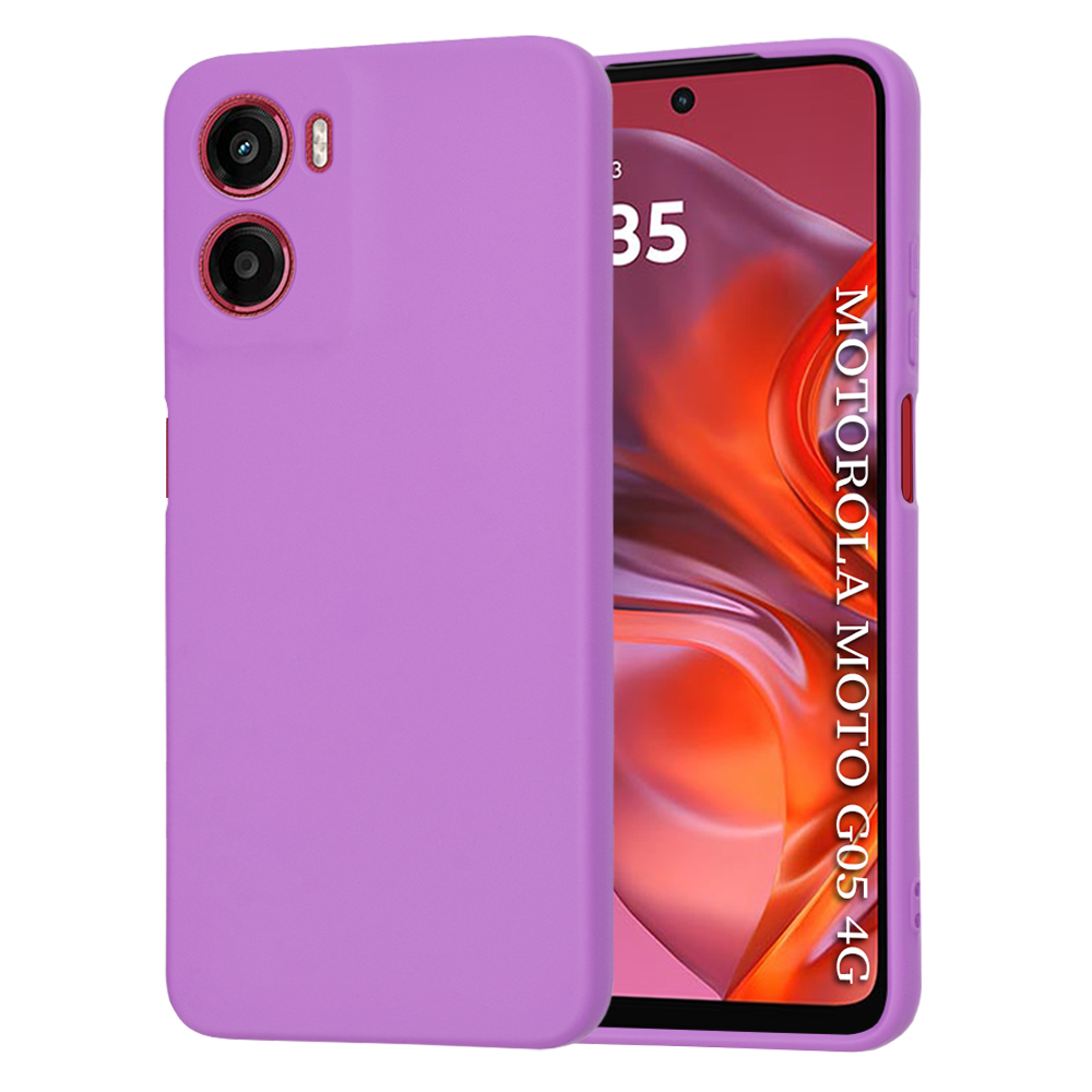 Калъф за Motorola Moto G05 / E15 - Techsuit SoftFlex - Лилав