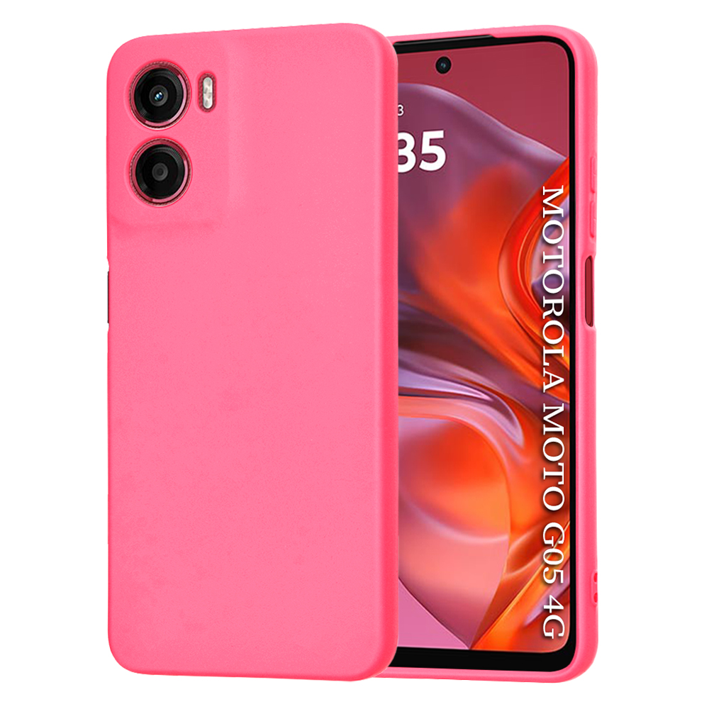 Калъф за Motorola Moto G05 / E15 - Techsuit SoftFlex - Hot Розов