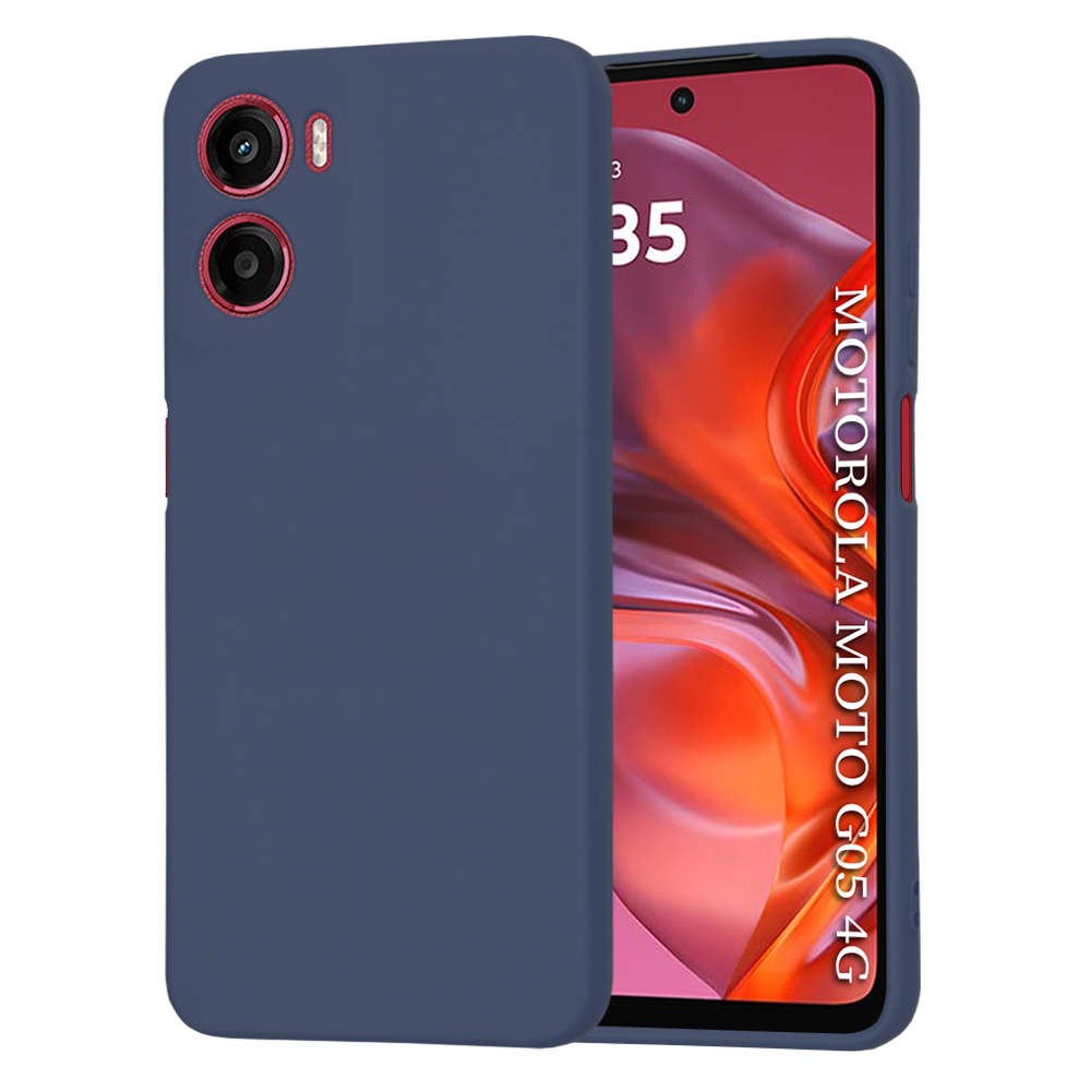 Калъф за Motorola Moto Moto G05 / E15 - Techsuit SoftFlex - Тъмносин Син