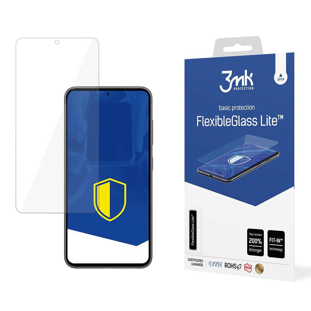 Капак за Samsung Galaxy S23 - 3mk FlexibleGlass Lite - Прозрачен