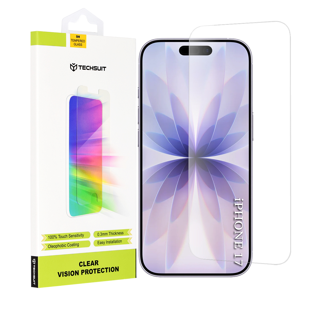 Калъф за iPhone 17 - Techsuit Прозрачен Vision Glass - Прозрачен