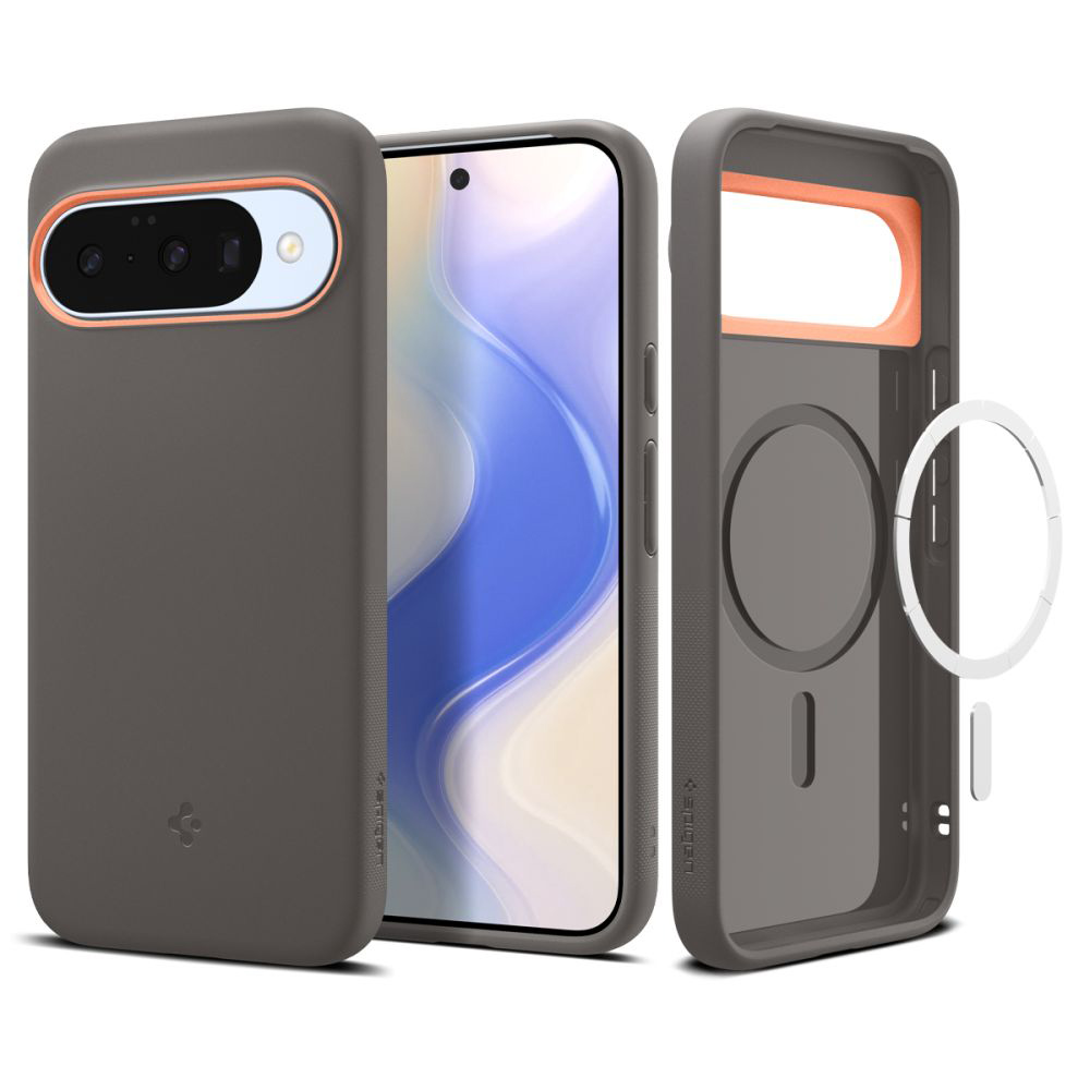 Калъф за Google Pixel 10/10 Pro - Spigen Caseology Nano Pop MagSafe (ACS09712) - Papaya Сив