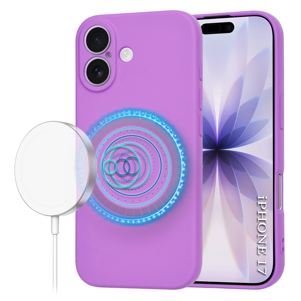 Калъф за iPhone 17 - Techsuit SoftFlex MagSafe - Лилав