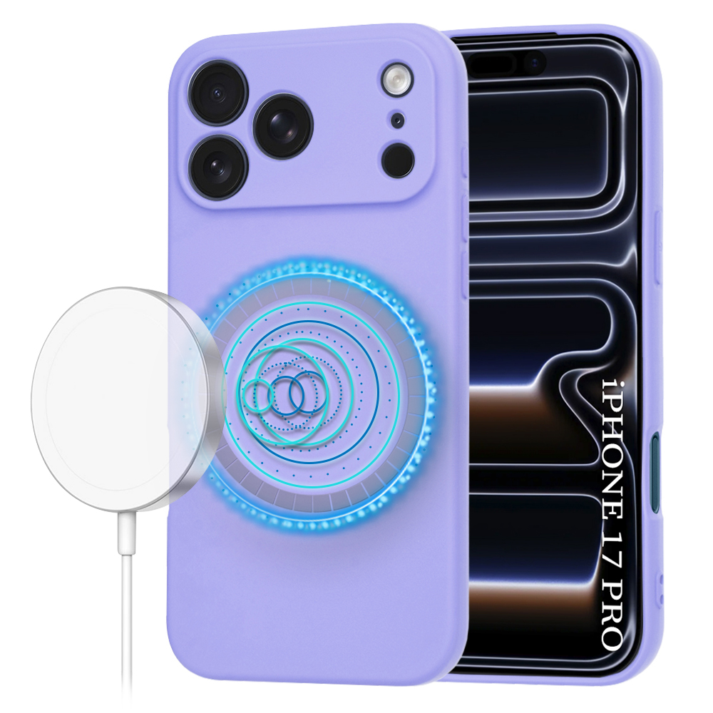 Калъф за iPhone 17 Pro - Techsuit SoftFlex MagSafe - светло лилав