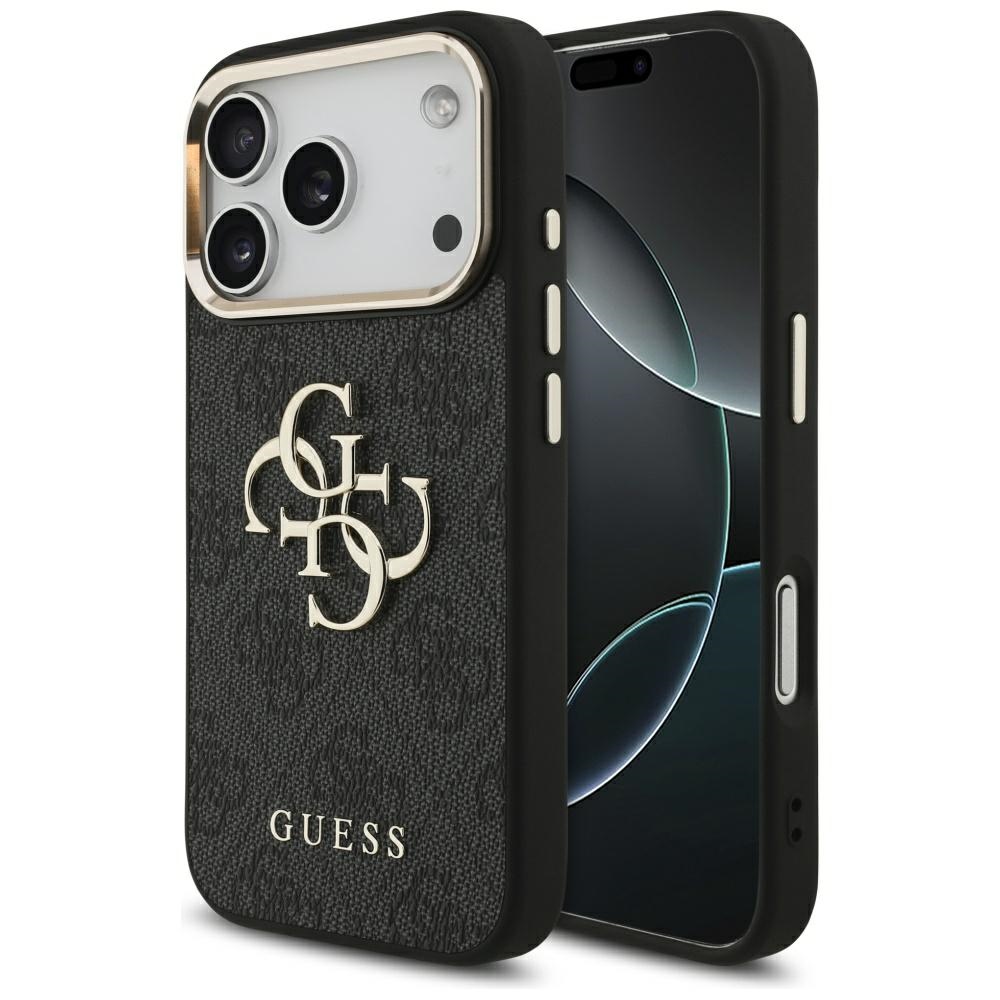 Калъф за iPhone 17 Pro - Guess Hardcase Big 4G Logo Classic (GUHCP17L4GMGMGCGR) - Черен