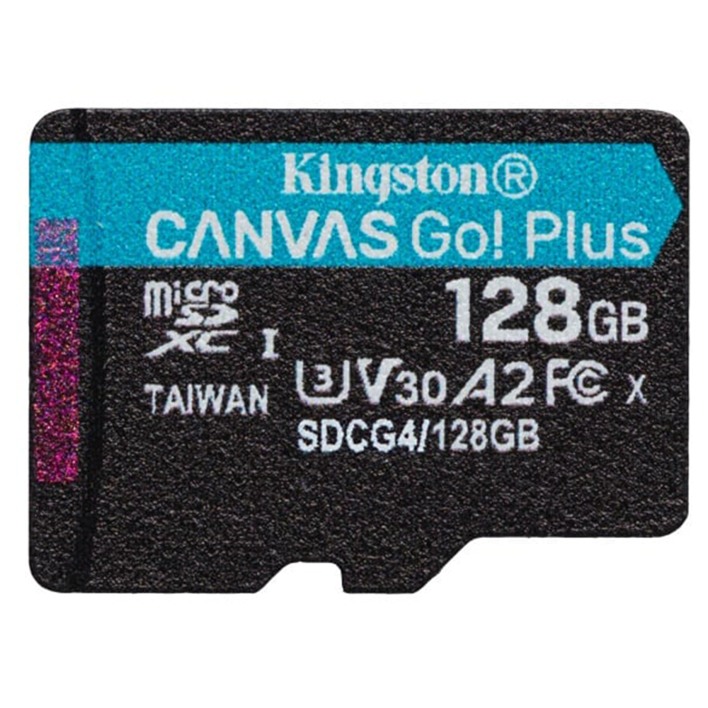 Карта с памет, 128GB - Kingston Canvas Go Plus (SDCG4/128GBSP) - Черен