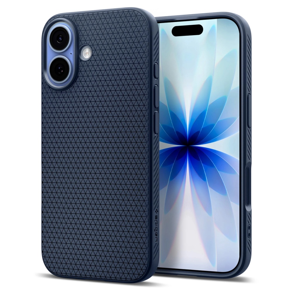 Калъф за iPhone 17 - Spigen Liquid Air (ACS10370) - Тъмносин Син
