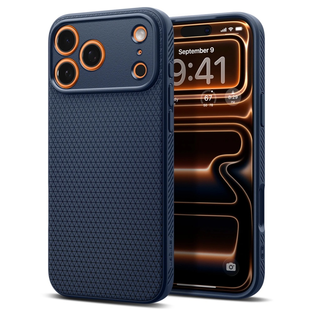 Калъф за iPhone 17 Pro Max (ACS10266) - Spigen Liquid Air - Тъмносин Син