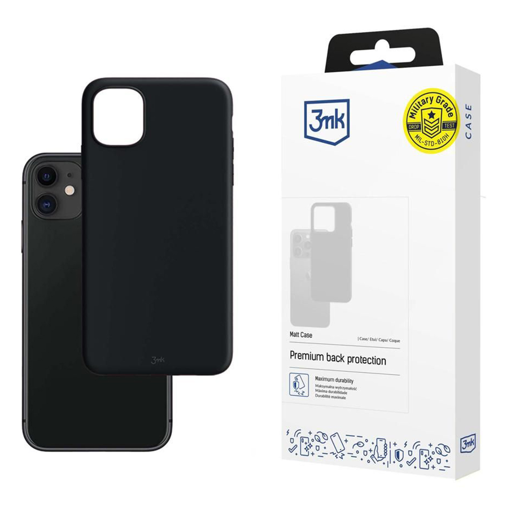 Калъф за iPhone 11 - 3mk Matt Case - Черен