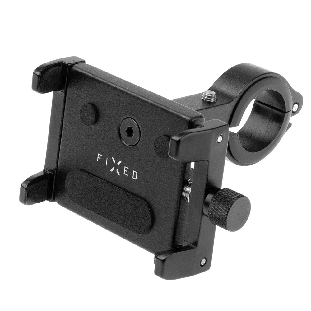 Държач за телефон за велосипед, мотоциклет, 4 - 6.7" - Fixed Bikee ALU (FIXBIA-BK) - Черен