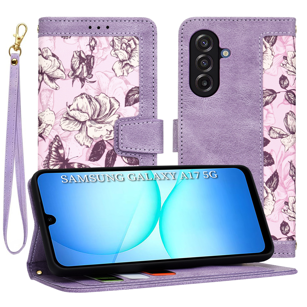 Калъф за Samsung Galaxy A17 5G / A17 4G / M17 / F17 - Techsuit FlipCraft - Mysterious Лилав