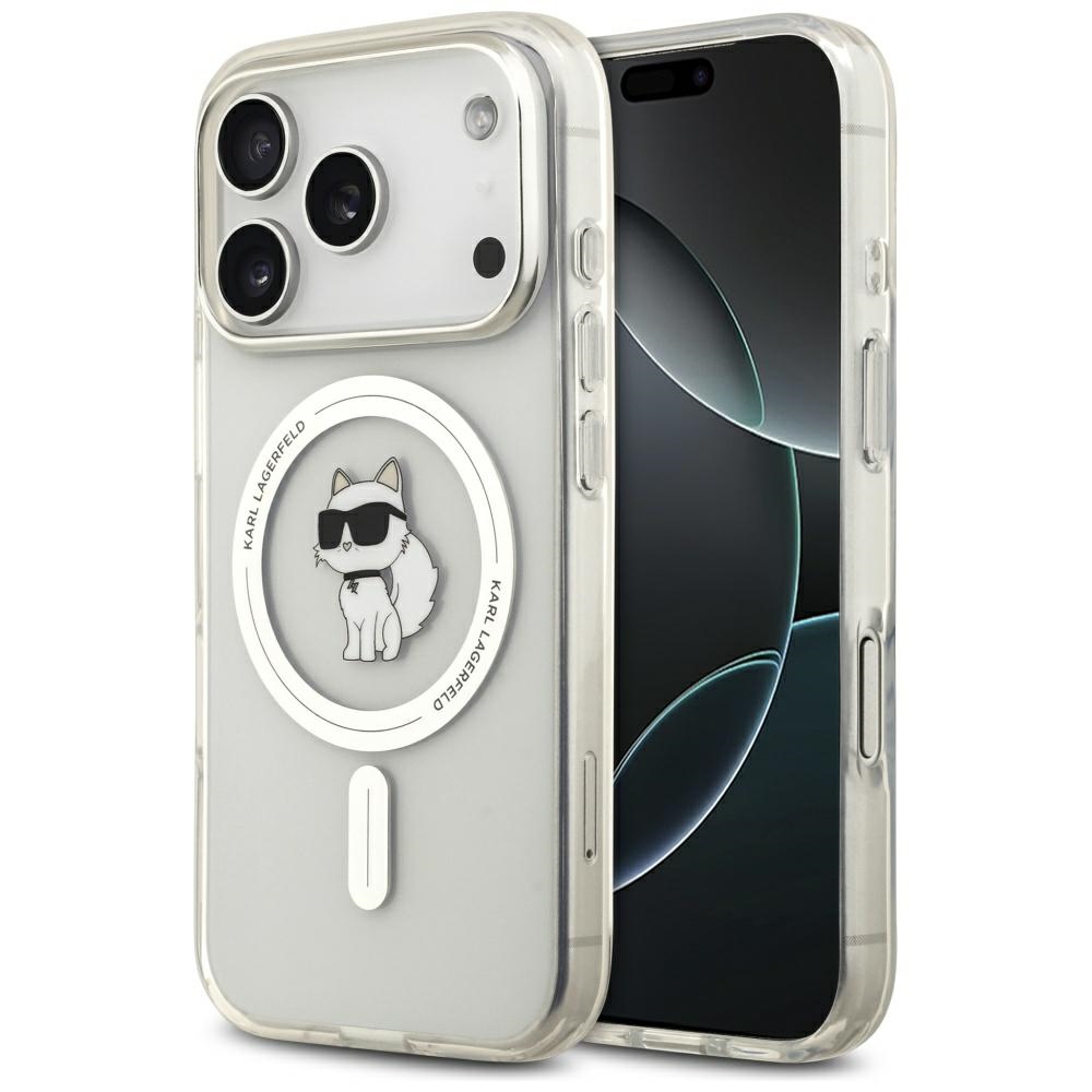 Калъф за iPhone 17 Pro - Karl Lagerfeld IML MagSafe (KLHMP17LHFHFCCCCNOT) - Прозрачен