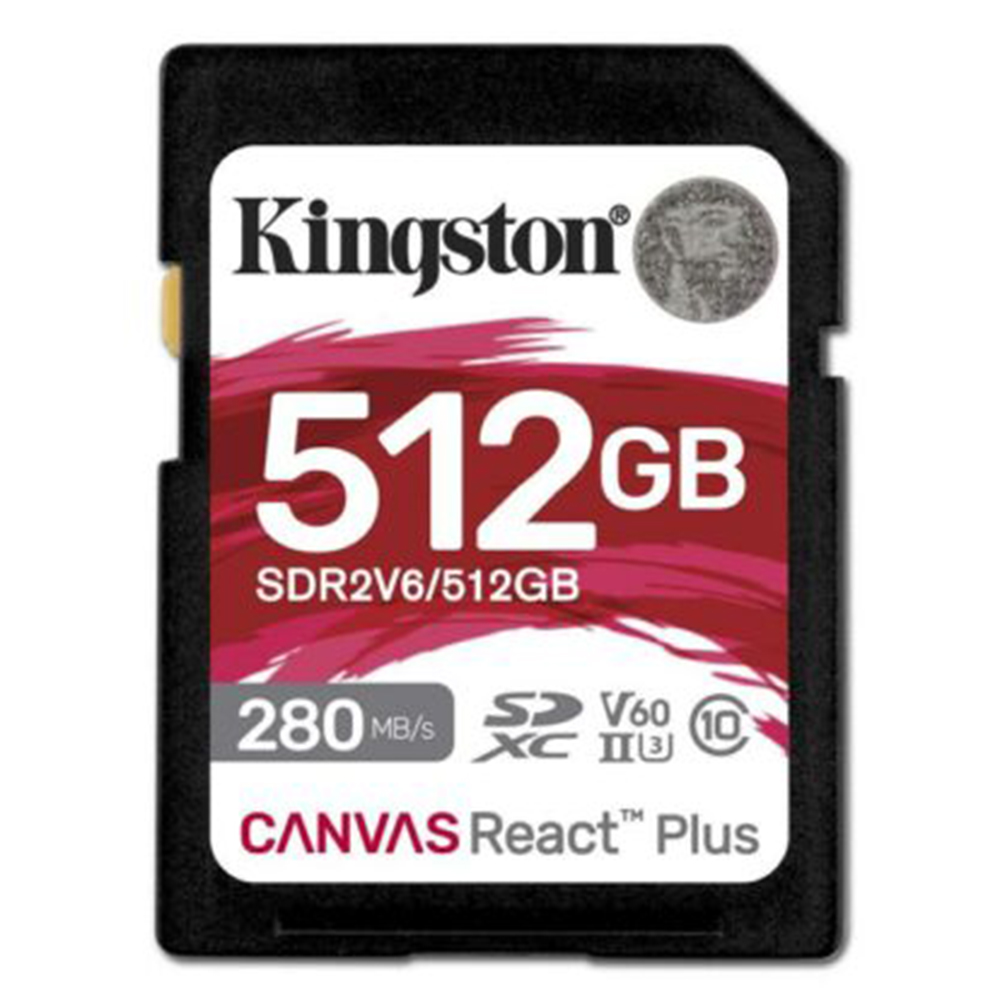 Карта с памет, 512GB - Kingston Canvas React Plus (SDR2V6/512GB) - Черен