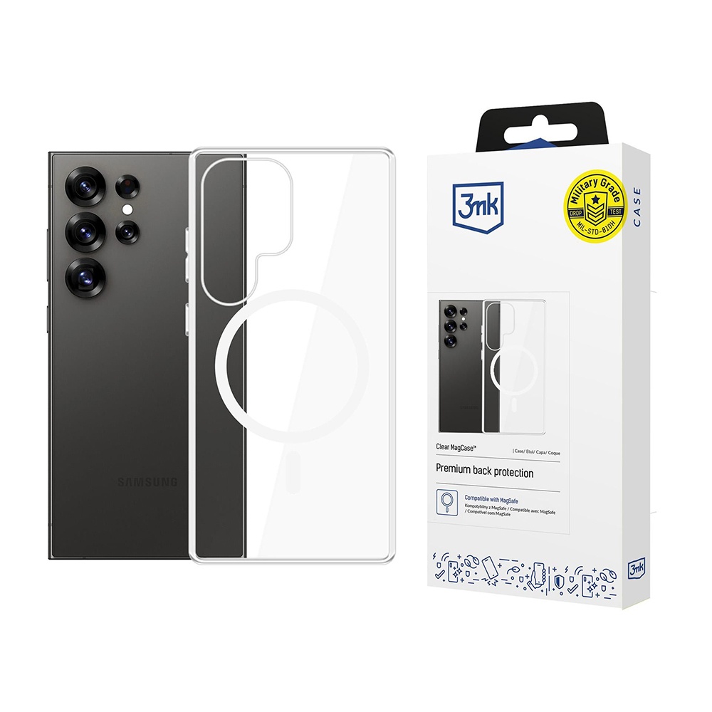 Калъф за Samsung Galaxy S25 Ultra - 3mk Прозрачен MagCase - Прозрачен