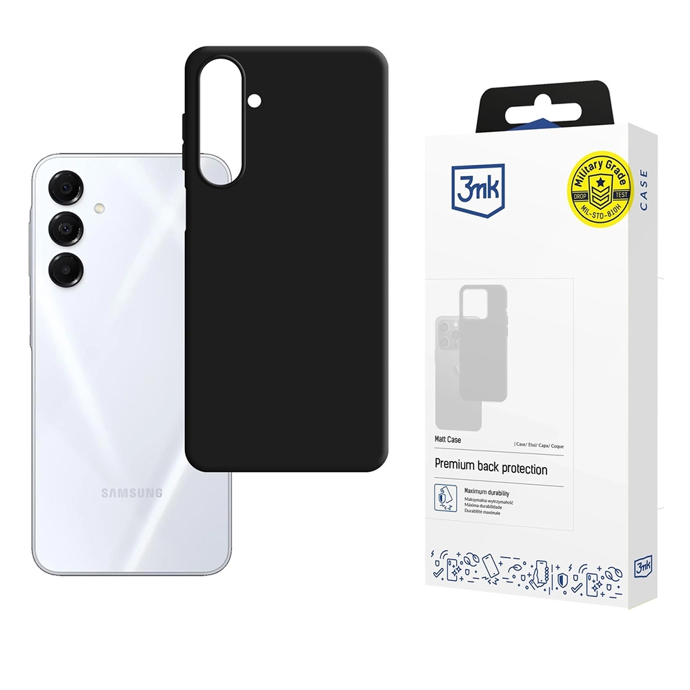 Калъф за Samsung Galaxy A17 5G / A17 4G - 3mk Matt Case - Черен