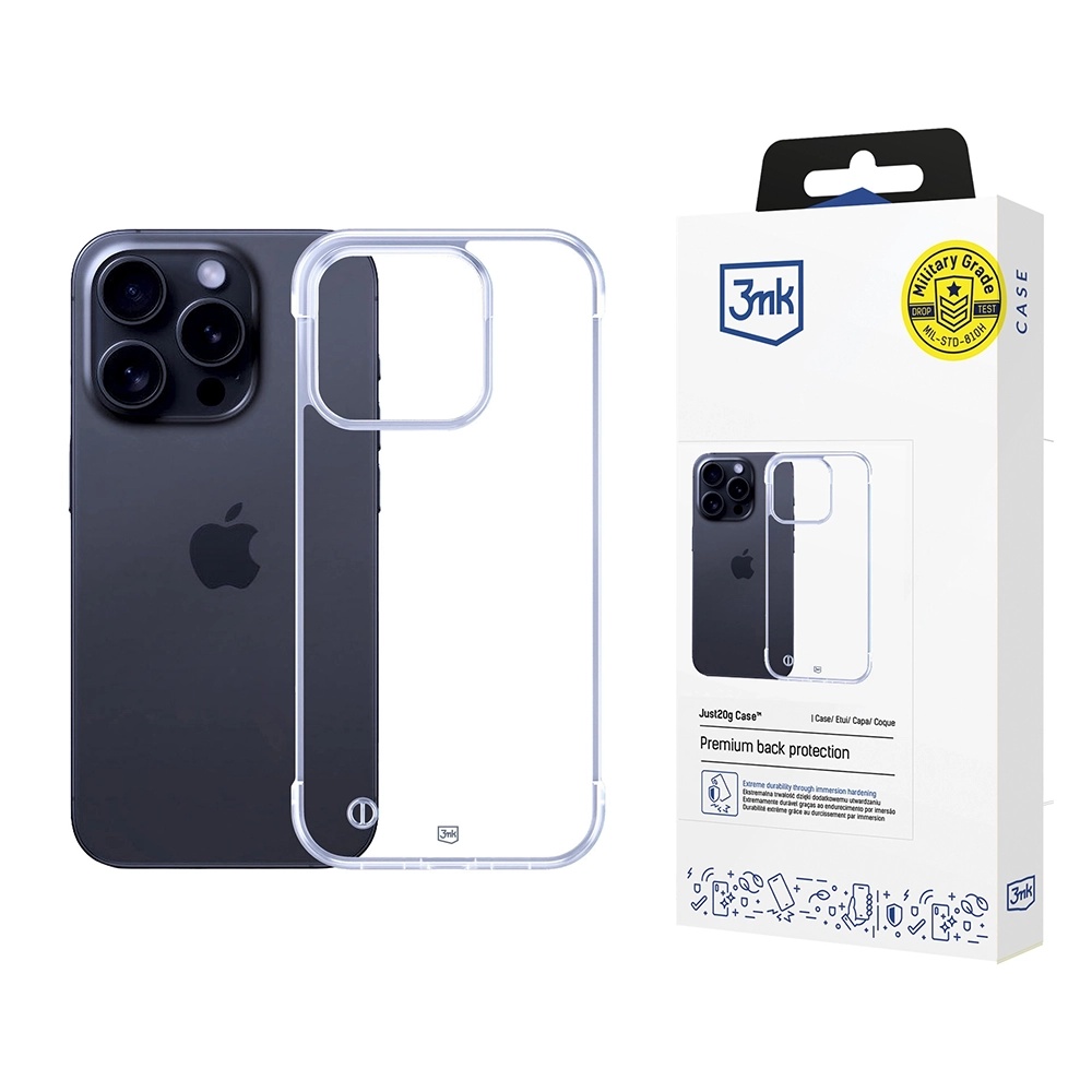Калъф за iPhone 16 Pro - 3mk Just20g Прозрачен Case - Прозрачен
