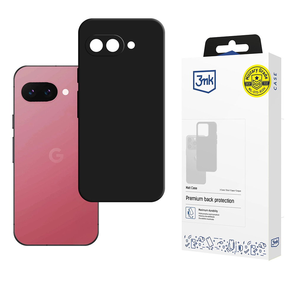 Калъф за Google Pixel 9a - 3mk Matt Case - Черен