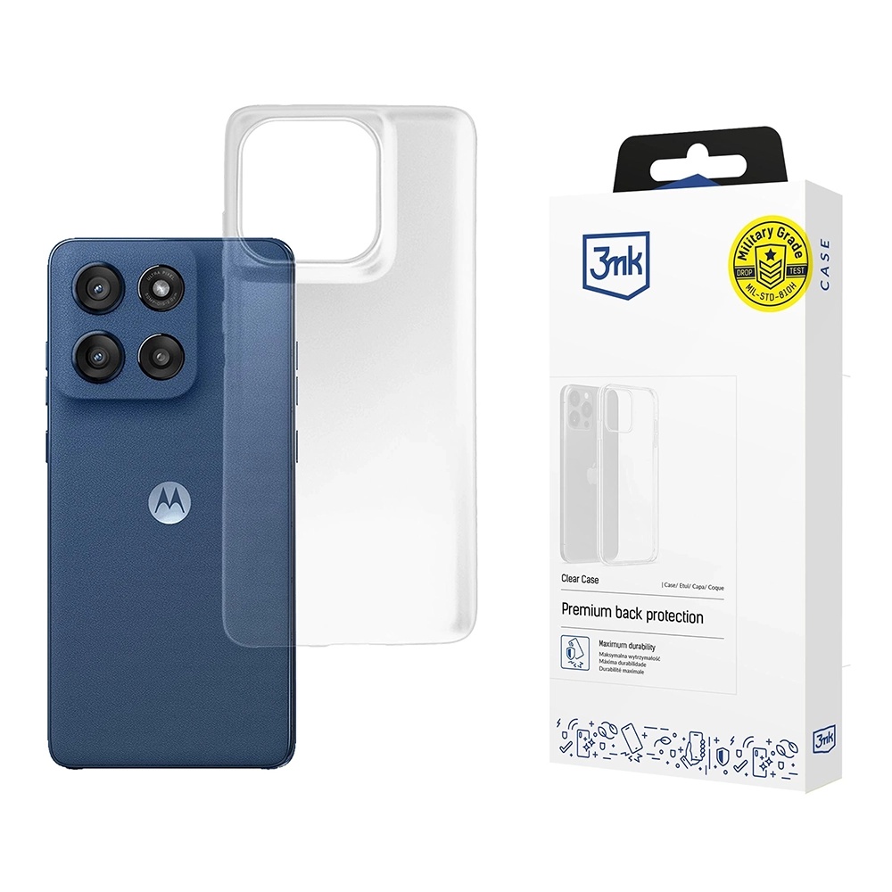 Калъф за Motorola Edge 60 / 60 Fusion - 3mk Прозрачен Case - Прозрачен