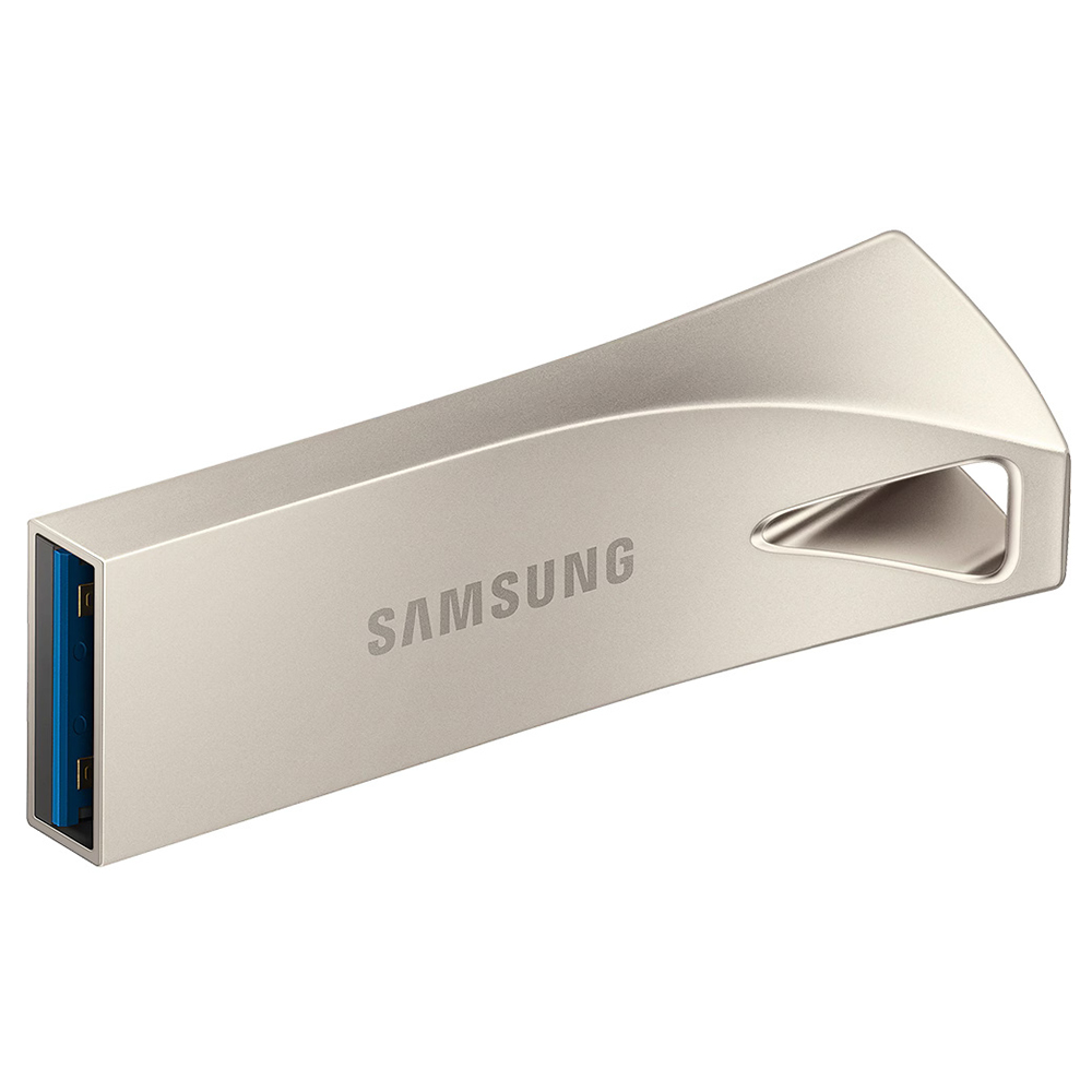 USB памет, 64GB, 300MB/s - Samsung BAR Plus (MUF-64BE3/APC) - Champaign Сребрист
