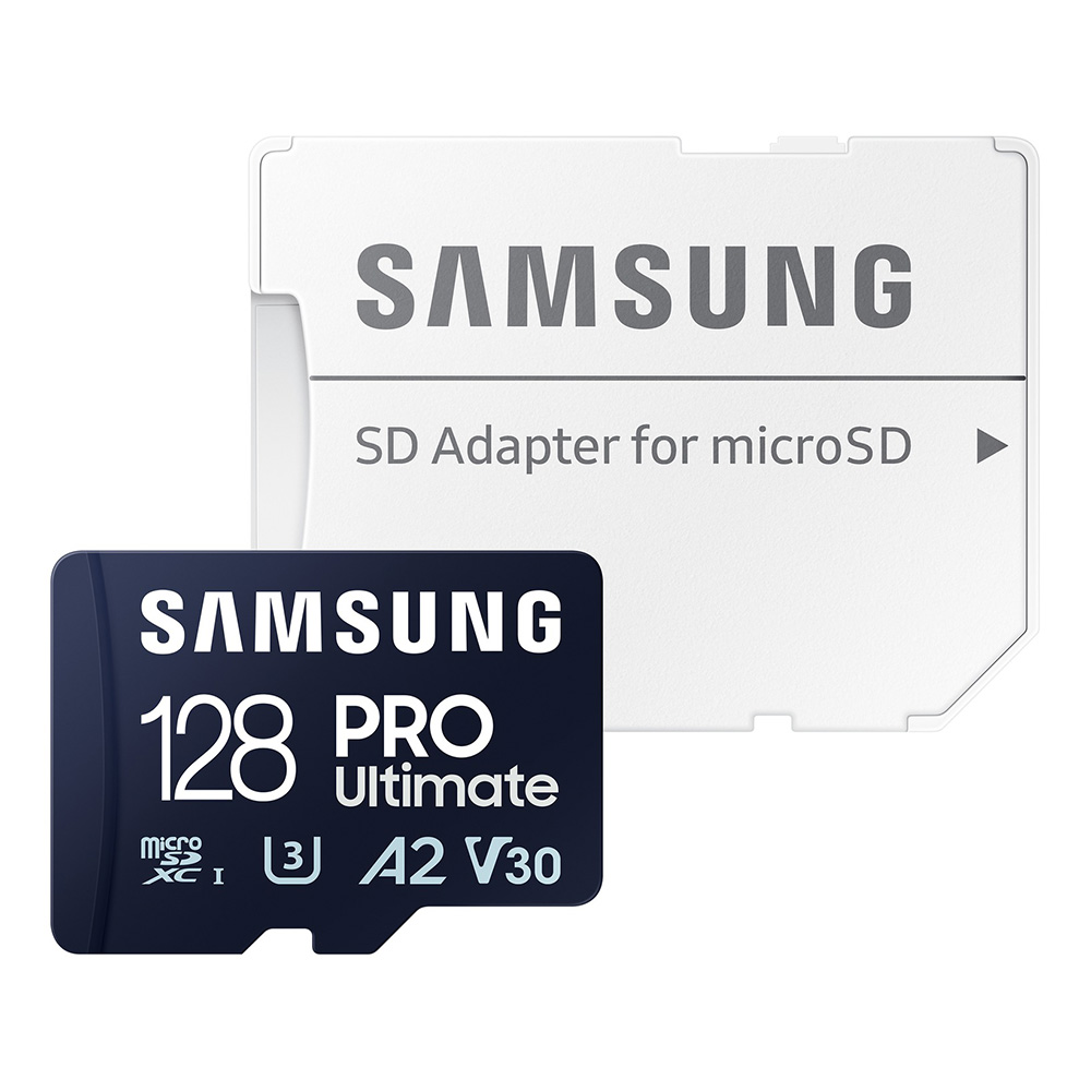 Карта с памет, 128GB, UHS-I U3, 200MB/s - Samsung PRO Ultimate (MB-MY128SA/WW) - син/бял