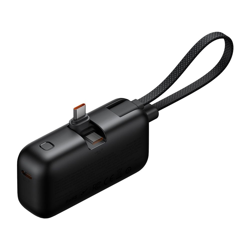 Външна батерия с кабел, USB-C конектор, 5000 mAh, 22,5 W - серия Mcdodo FreeKit (MC-7760) - Черен