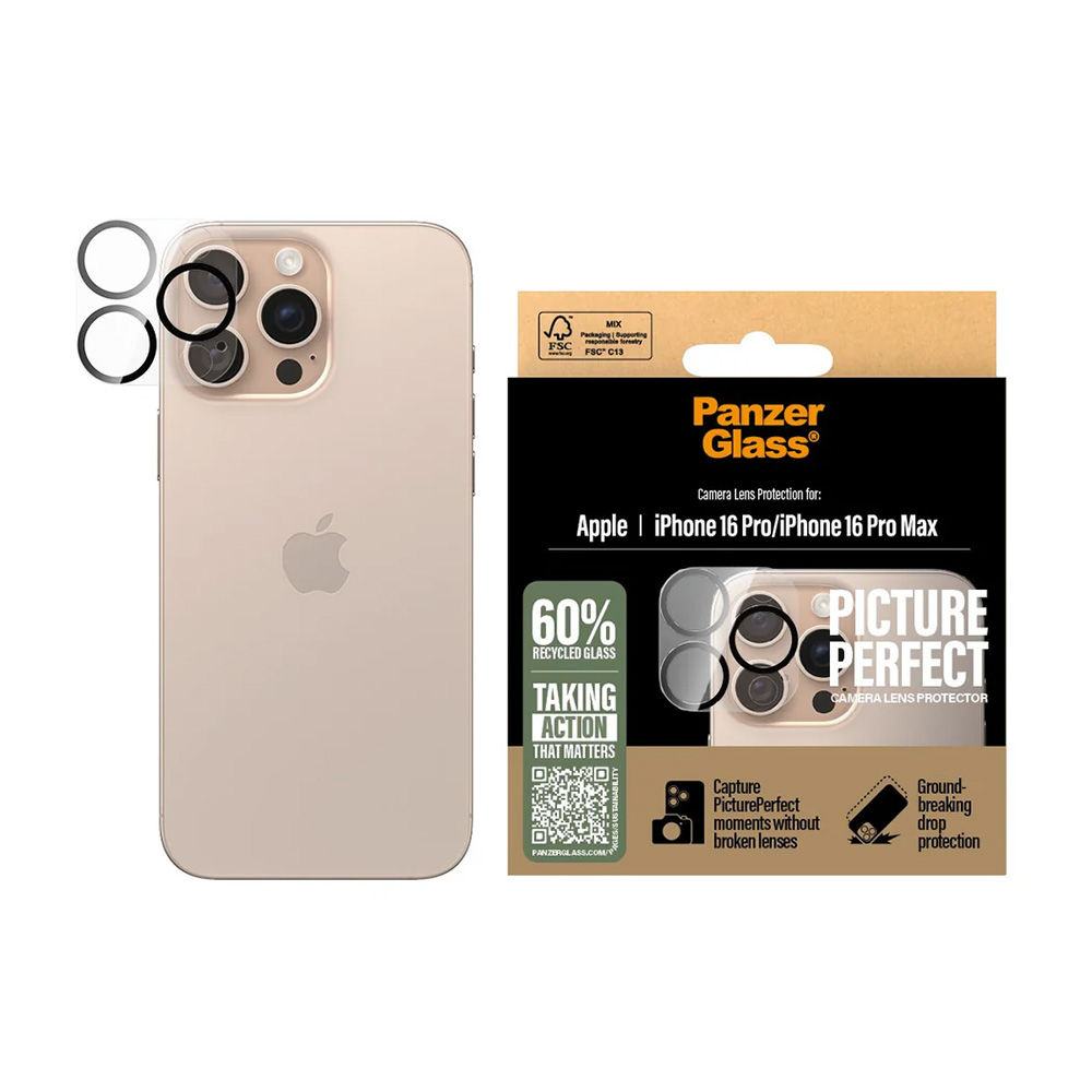 Folie PanzerGlass® PicturePerfect Camera Lens Protector iPhone 16 Pro / iPhone 16 Pro Max