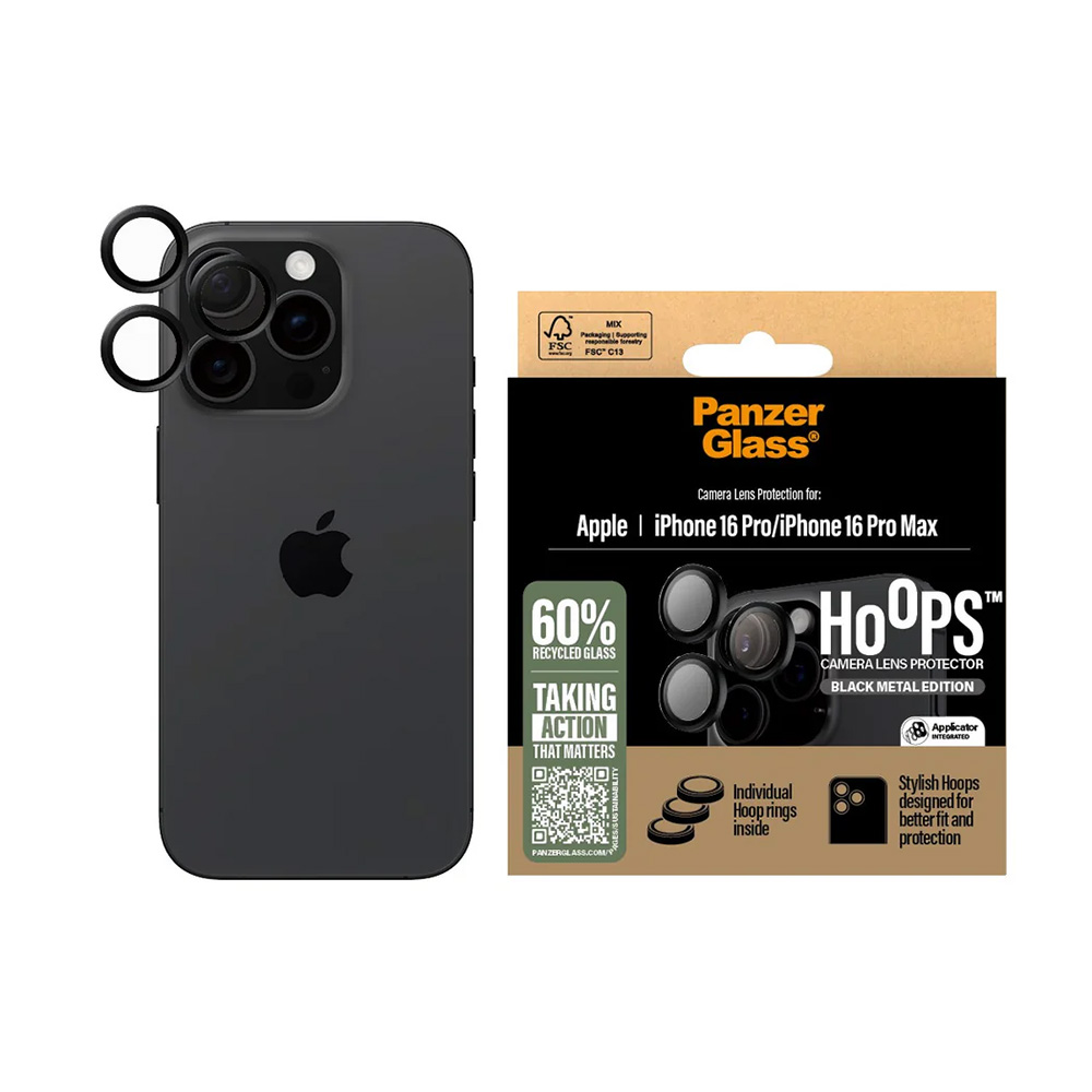 Folie PanzerGlass® Hoops® Camera Lens Protector iPhone 16 Pro / iPhone 16 Pro Max