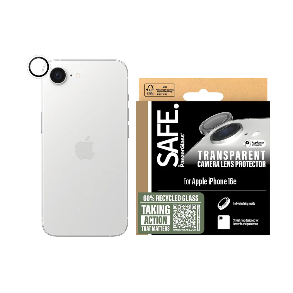 Folie PanzerGlass® SAFE. Camera Lens Protector iPhone 16e / iPhone 17e