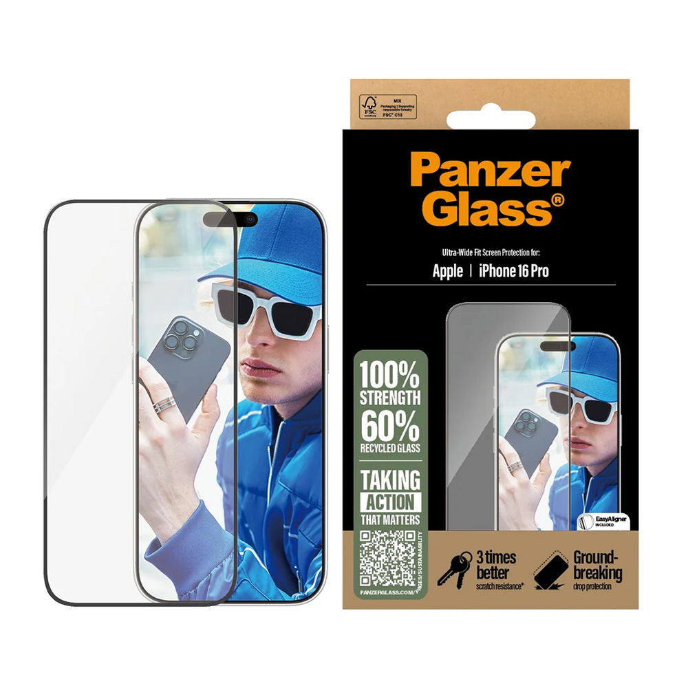 Folie PanzerGlass® Ultra-Wide Fit Screen Protector iPhone 16 Plus / iPhone 15 Plus