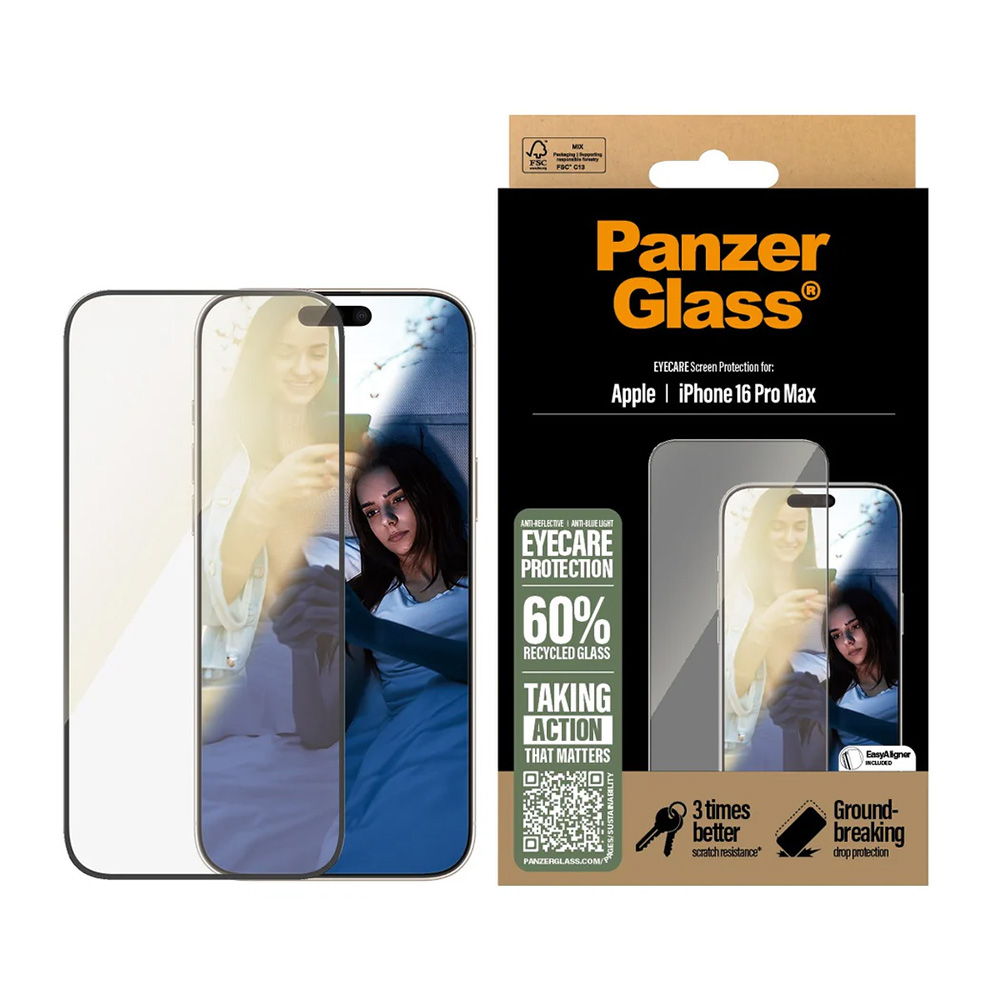 Folie PanzerGlass® Ultra-Wide Fit EyeCare Screen Protector iPhone 16 Pro Max