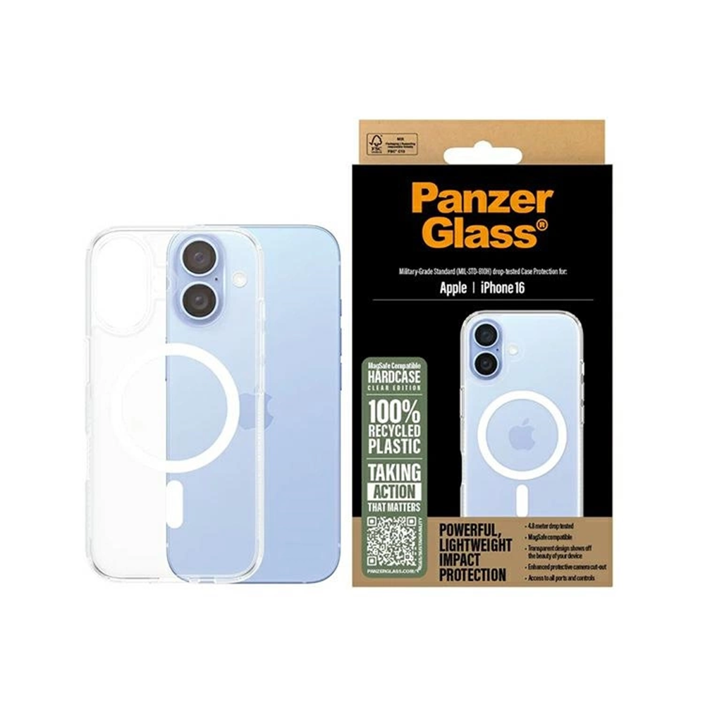 Utilizare husă PanzerGlass® HardCase White MagSafe Series iPhone 16