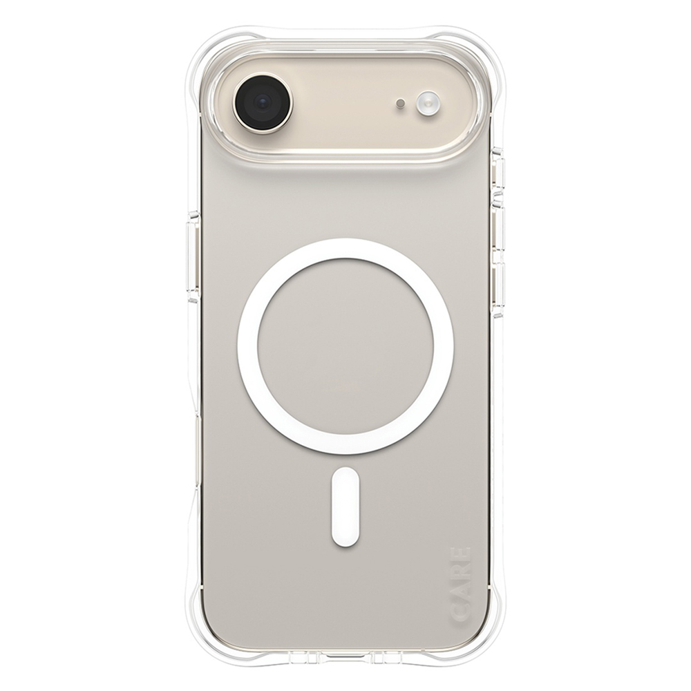Husă PanzerGlass® CARE Fashionable Case w. White MagSafe iPhone 17 Air Transparenta