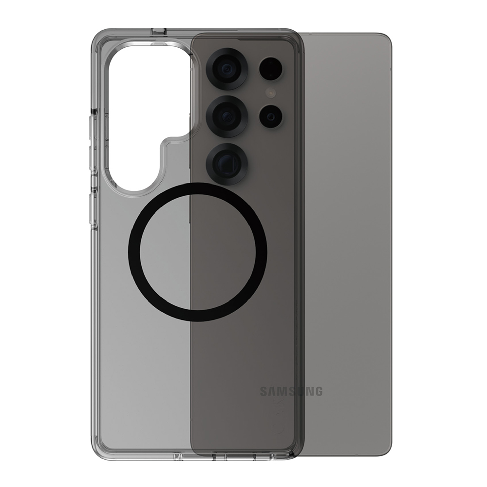 Husă PanzerGlass® CARE Flagship Urban Combat Black Qi Compatible Samsung Galaxy S25 Ultra Fumuriu